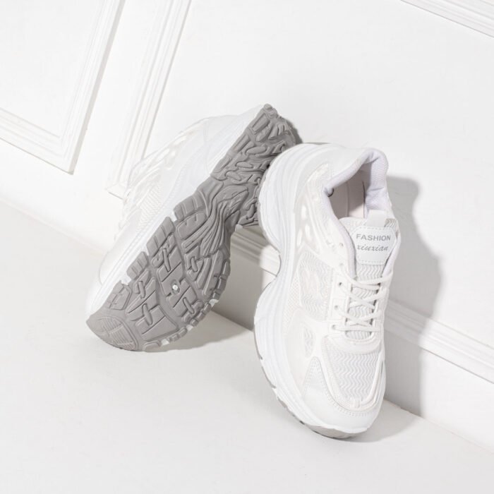 ⁦كوتشي حريمي بخامة قماش ورابر – Women’s Sneakers with PVC Sole⁩ - الصورة ⁦2⁩