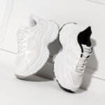 كوتشي حريمي بخامة قماش ورابر – Women’s Sneakers with PVC Sole - الصورة 4