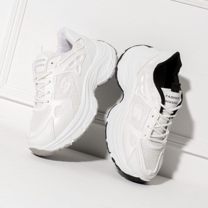 ⁦كوتشي حريمي بخامة قماش ورابر – Women’s Sneakers with PVC Sole⁩ - الصورة ⁦4⁩