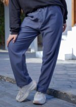 ⁦بنطلون كاردونيه مضلّع حريمي بخامة تقيلة وألوان تريندي⁩ - الصورة ⁦5⁩