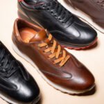 ⁦كوتشي رجالي جلد طبيعي ببطانة جلد وفرش طبي كود 007⁩ - الصورة ⁦4⁩