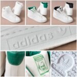 كوتشي هاف بوت Stan Smith أبيض بخامات مستوردة ونعل P.V.C من مرامش