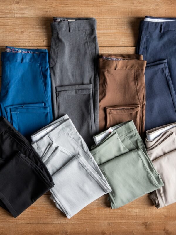 بنطلون كلاسيك رجالي سليم فت بخامة ثقيلة عالية الجودة من مرامش