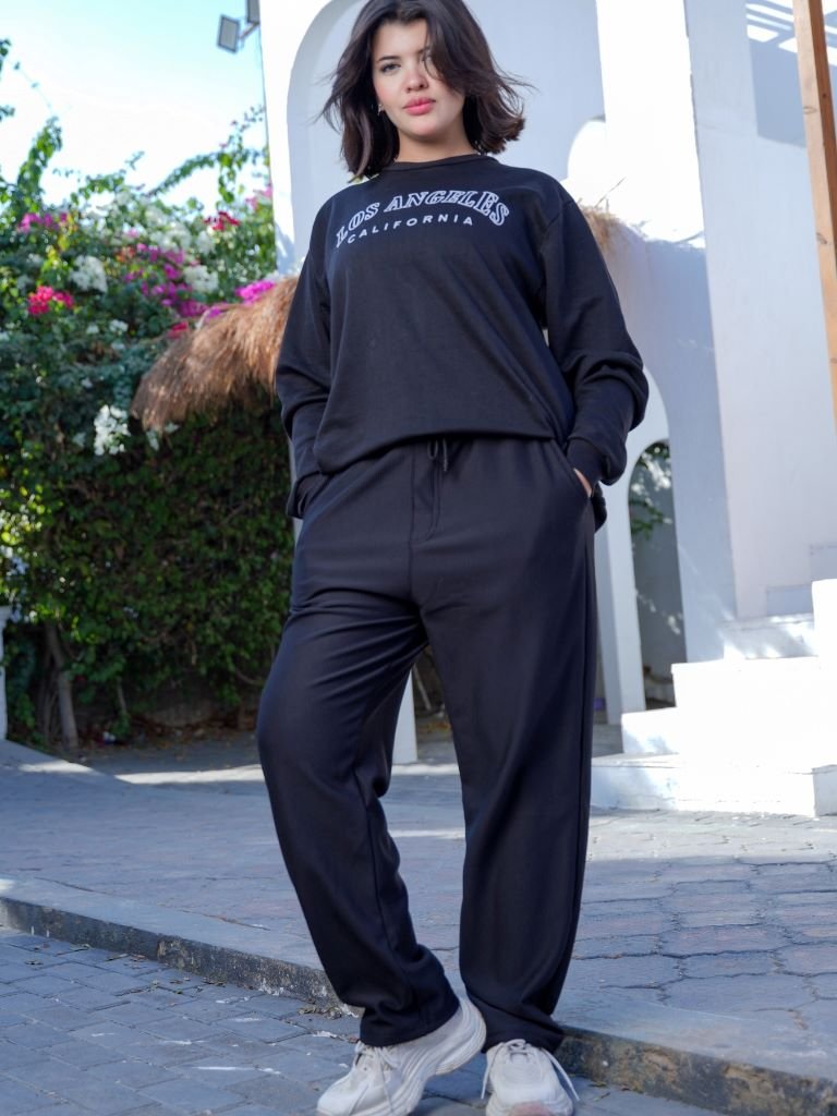 تصميم بدون عنوان (15) بنطلون كاردونيه مضلّع حريمي بخامة تقيلة وألوان تريندي - الصورة 1