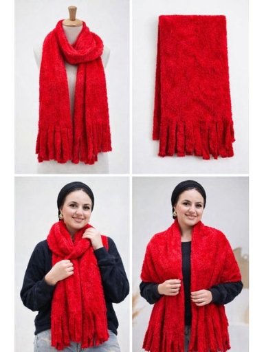 • شال حريمي موهير فاخر للمسة أنثوية راقية