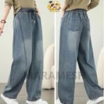 ⁦بنطلون وايد ليج جينز⁩ - الصورة ⁦4⁩