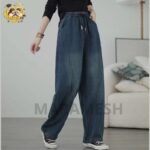 ⁦بنطلون وايد ليج جينز⁩ - الصورة ⁦3⁩