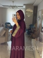 ⁦عباية الملكة كتان مستورد⁩ - الصورة ⁦2⁩