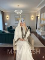 ⁦عباية الملكة كتان مستورد⁩ - الصورة ⁦9⁩
