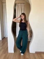 ⁦بنطلون كتان حريمي تريندي⁩ - الصورة ⁦3⁩